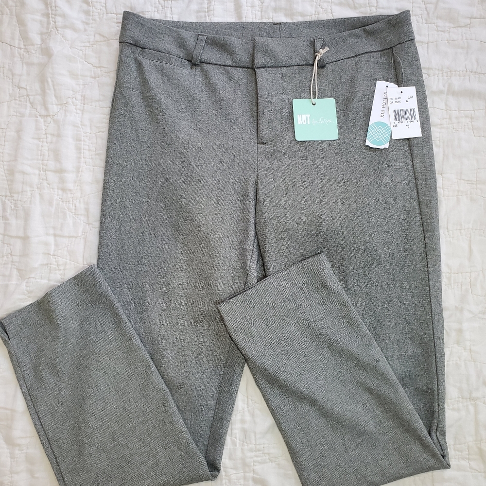 NWT Kut from the Kloth Straight Leg Pants Sz. 10